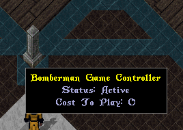 The Bomberman Stone in the Active status waiting for players to join.