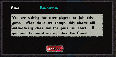 File:Bomberman Players Waiting Or Cancel Message.PNG